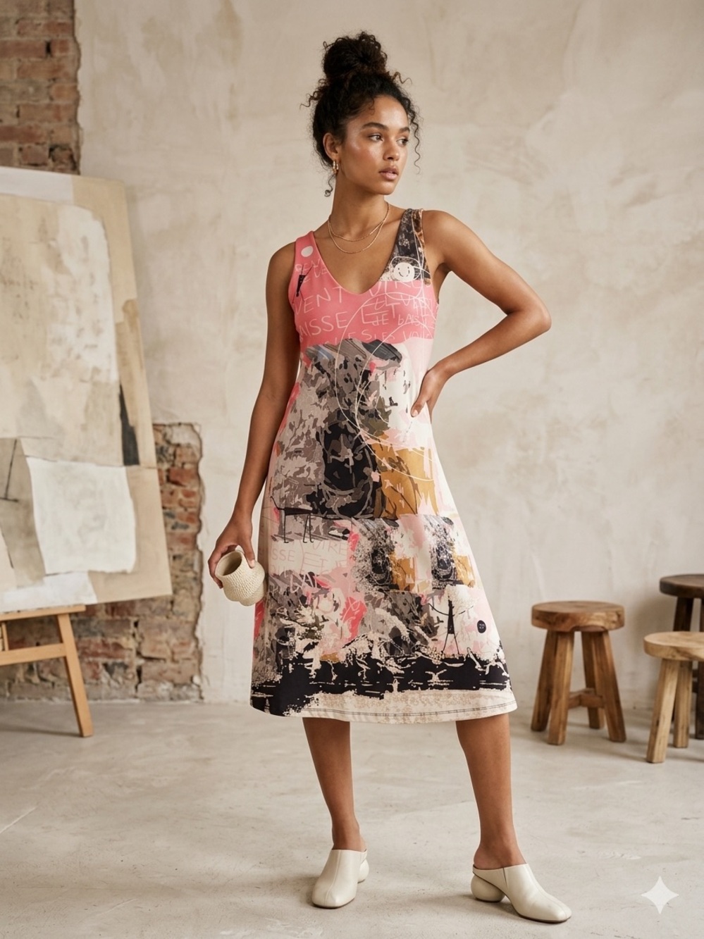 VOLT Design A-Line Sleeveless Dress